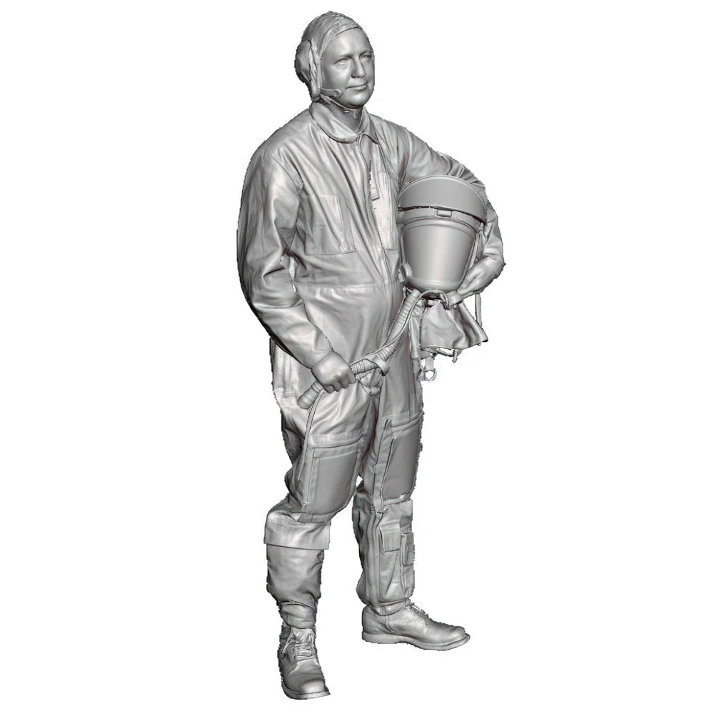 1/32 Cold War Soviet MiG-21F Pilot, Resin Model Figure Kit, Unassembled and Unpainted