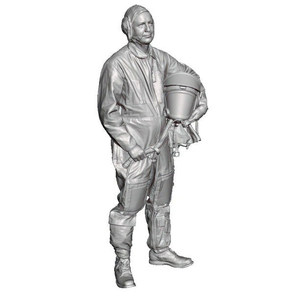 1/32 Cold War Soviet MiG-21F Pilot, Resin Model Figure Kit, Unassembled and Unpainted