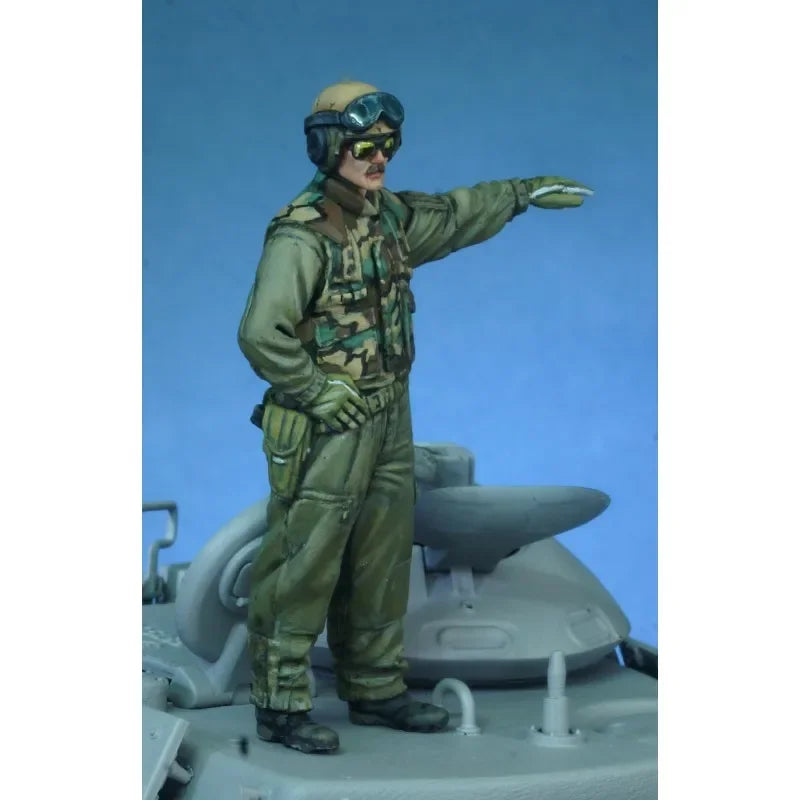 1/35 Cold War USMC Tanker, Resin Model Figure Kit, Unassembled and Unpainted
