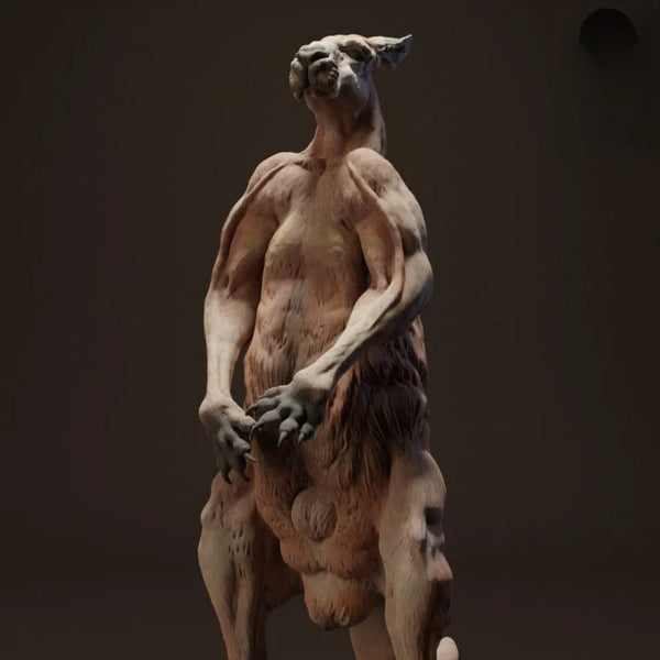 1/50 Red Kangaroo, 5 Figures, Resin Model Creature Kit, Wildlife Theme, Unassembled and Unpainted