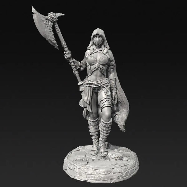 90mm Tribal Female Chief, Resin Model Figure Kit, Fantasy Theme, Unassembled and Unpainted
