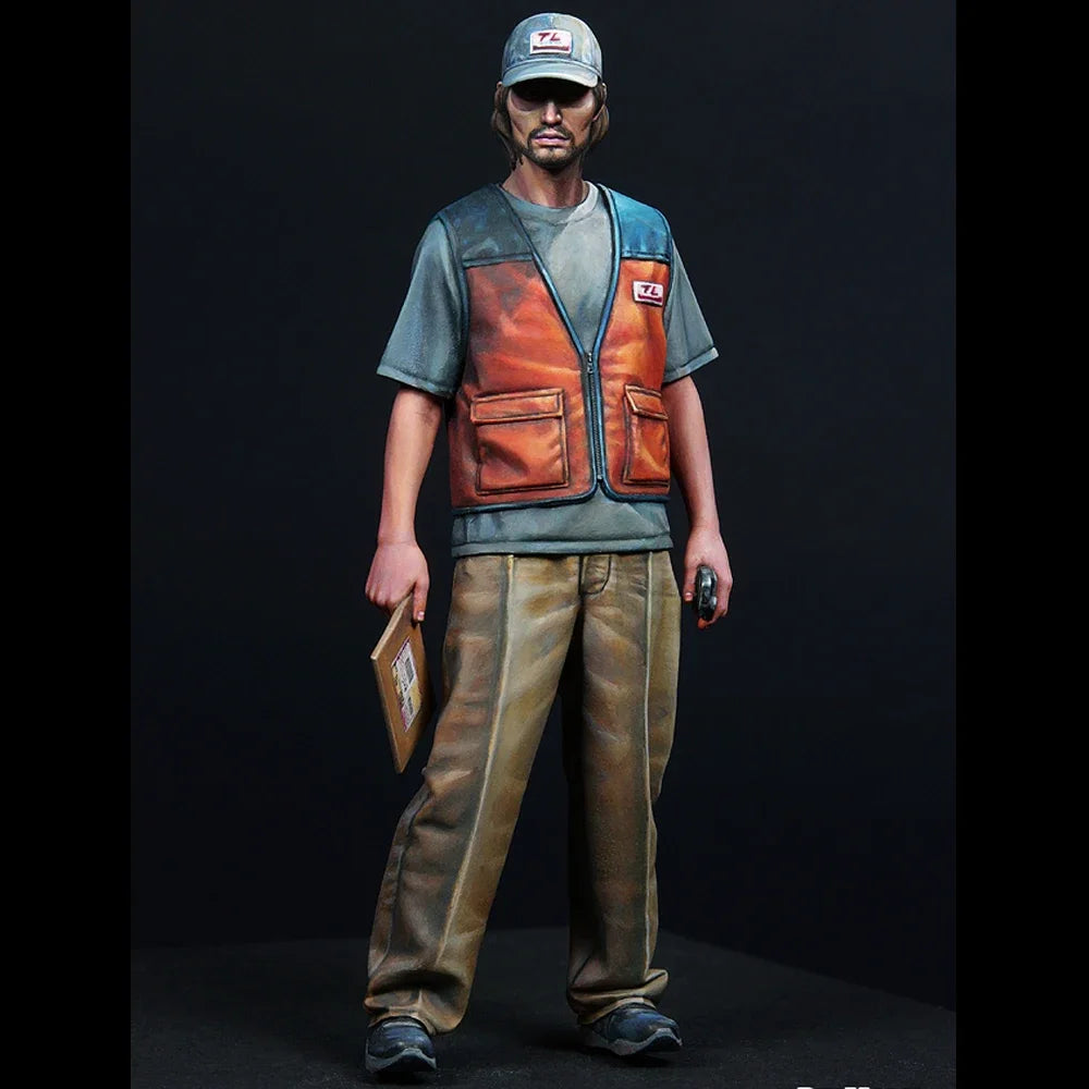 1/24 Modern Delivery Driver, Resin Model Figure Kit, Unassembled and Unpainted