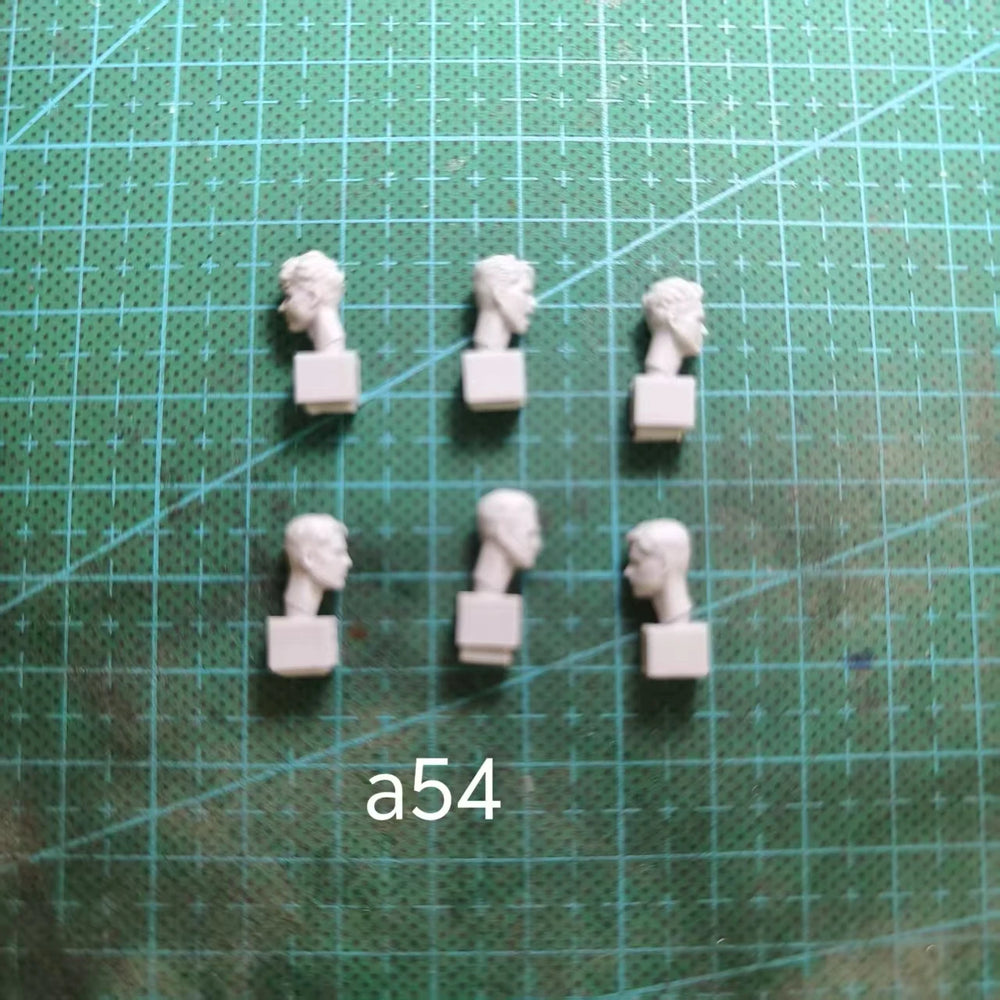 1/35 1/35 Male Aftermarket Heads, 9 Figures, Resin Model Figure Kit, Historical Theme, Unassembled and Unpainted