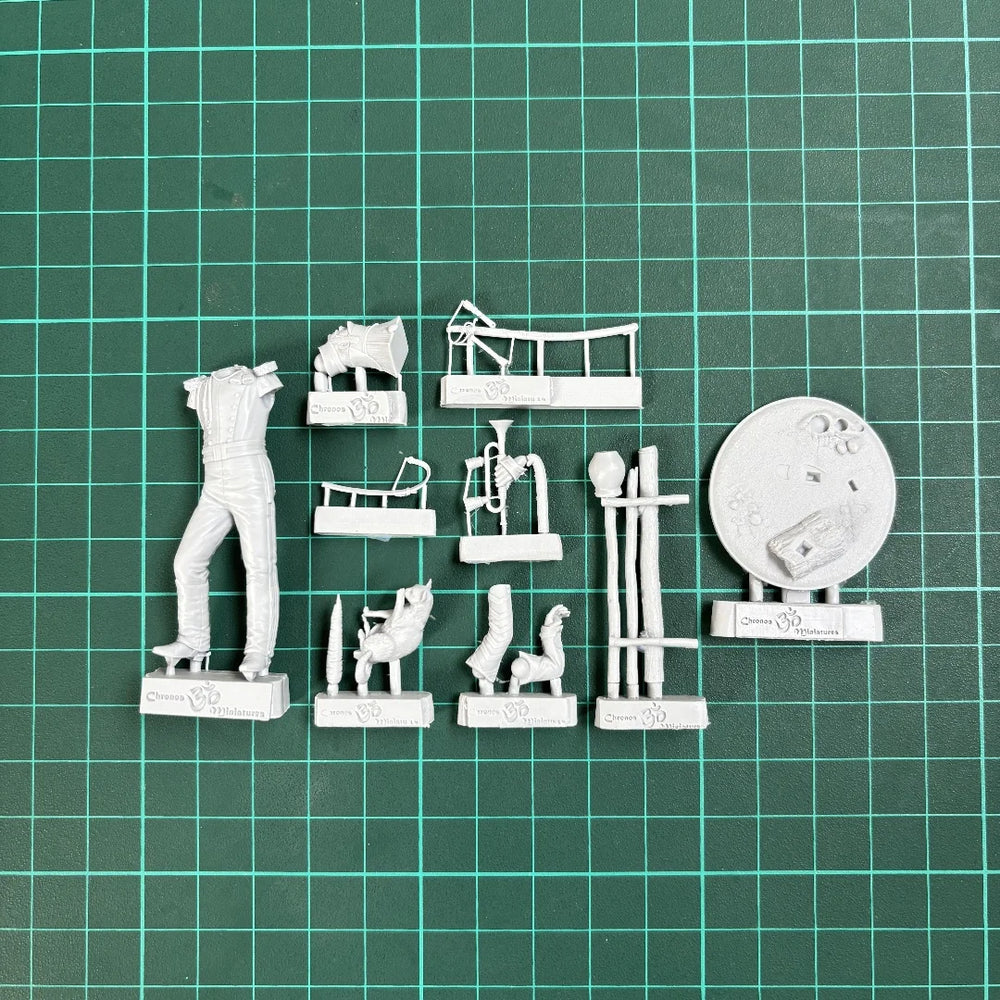 54mm Napoleonic Russian Cavalry Soldier, Resin Model Figure Kit, Unassembled and Unpainted