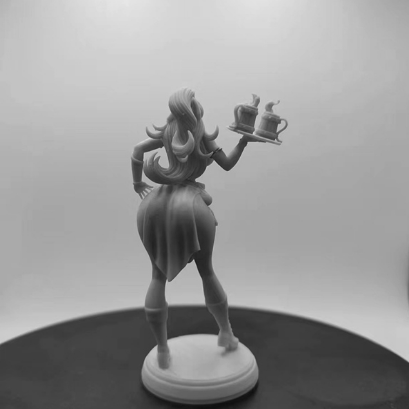 1/24 Medieval Tavern Maid, Resin Model Figure Kit, Unassembled and Unpainted
