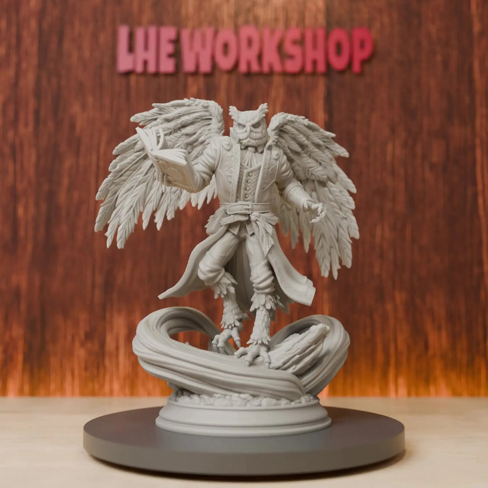 75mm Owlkin Sorcerer, Resin Model Figure Kit, Fantasy Theme, Unassembled and Unpainted