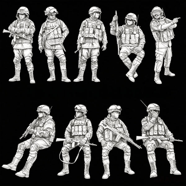 Modern Special Forces — 1/35 Resin Figure Set