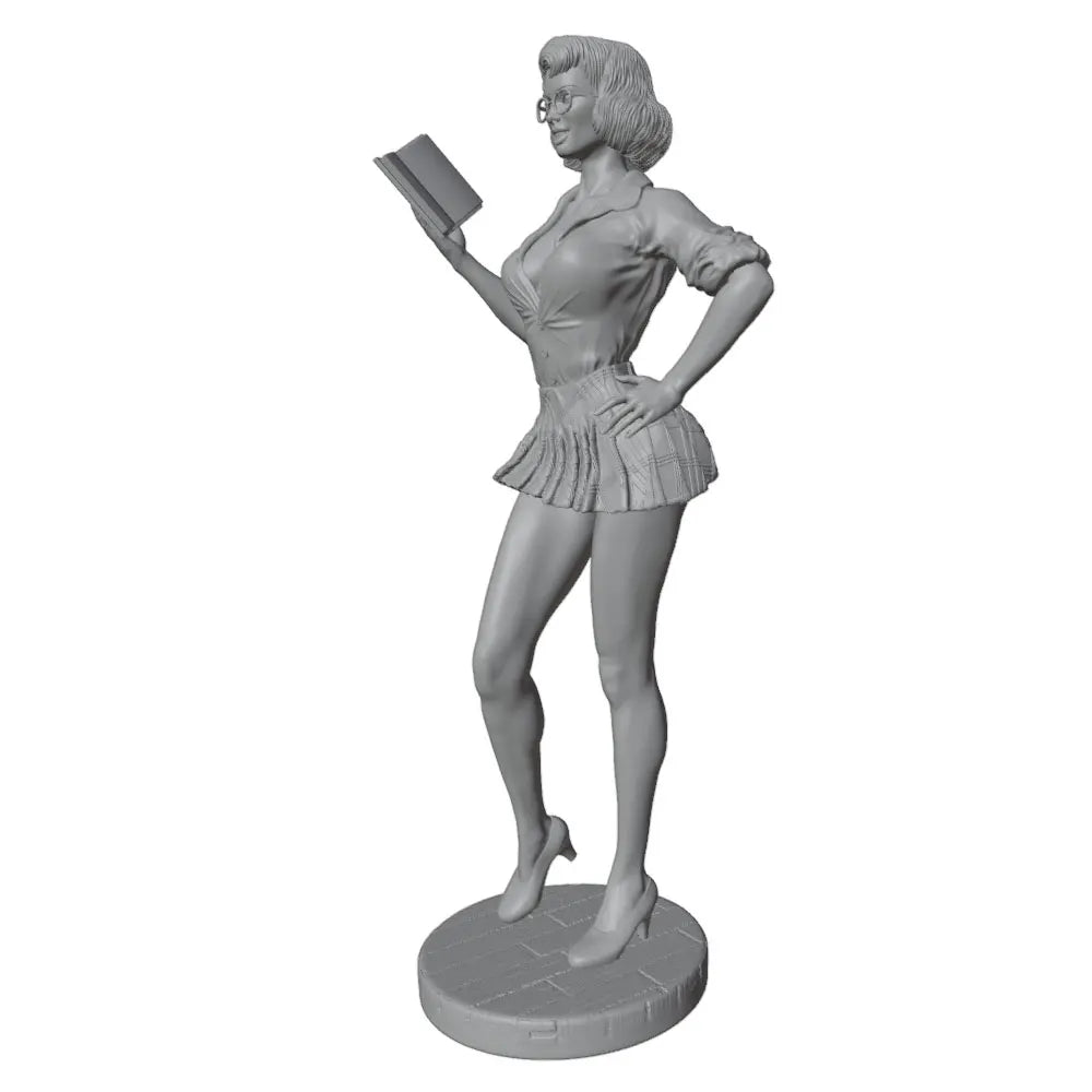 75mm Classroom Teacher, Resin Model Figure Kit, Unassembled and Unpainted