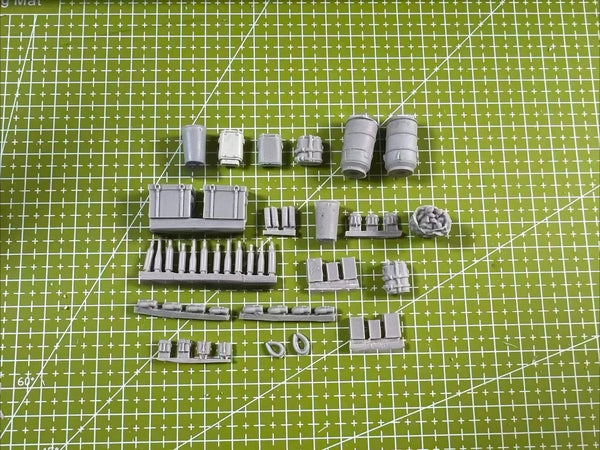 1/35 Modern Soldier Camp Supplies, Resin Model Accessory Kit, Unpainted