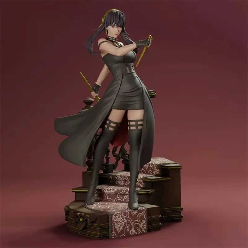 1/24 Female Assassin, Resin Model Figure Kit, Fantasy Theme, Unassembled and Unpainted