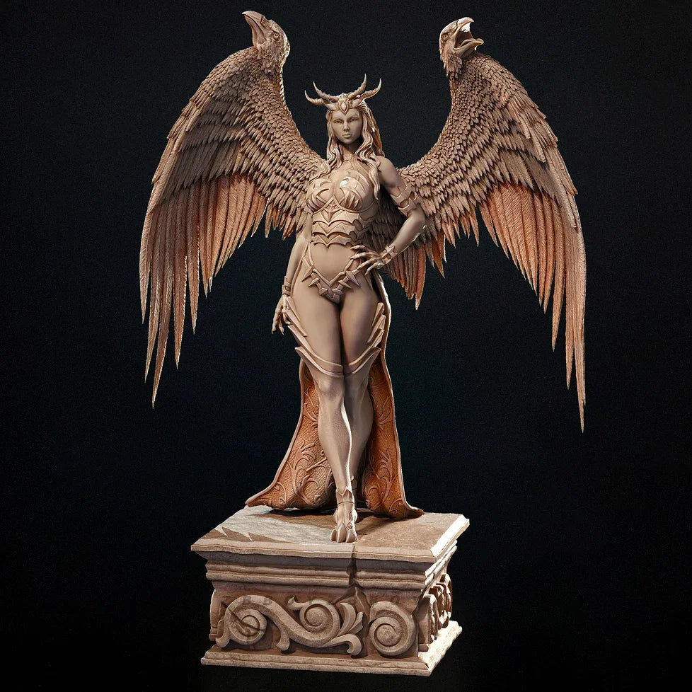 90mm Winged Succubus Demon, Resin Model Figure Kit, Unassembled and Unpainted