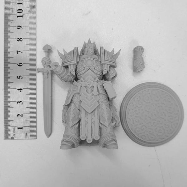1/24 Demonic Chaos Knight with Spiked Armor, Resin Model Figure Kit, Fantasy Theme, Unassembled and Unpainted