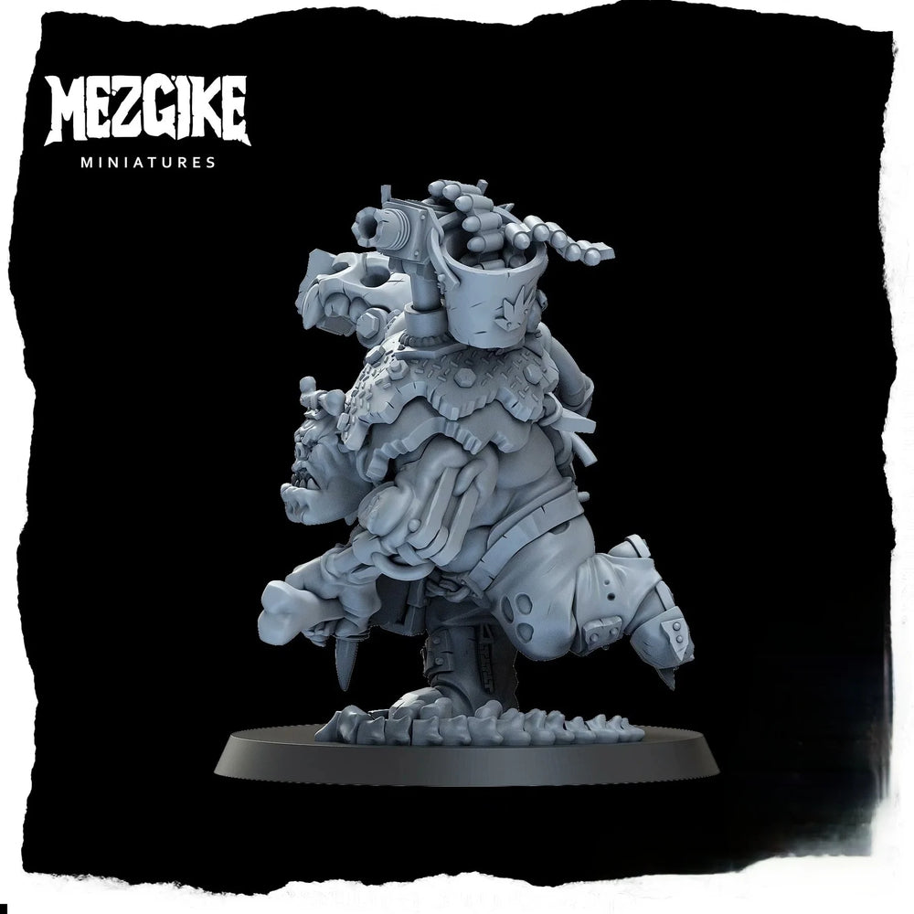 32mm Orc Boss Armored Warrior, Resin Model Figure Kit, Fantasy Theme, Unassembled and Unpainted