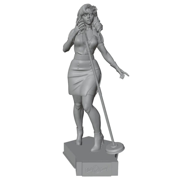 75mm Singing Girl, Resin Model Figure Kit, Fantasy Theme, Unassembled and Unpainted