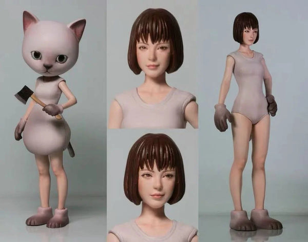 1/20 Cat-Girl, Resin Model Figure Kit, Anime Theme, Unassembled and Unpainted