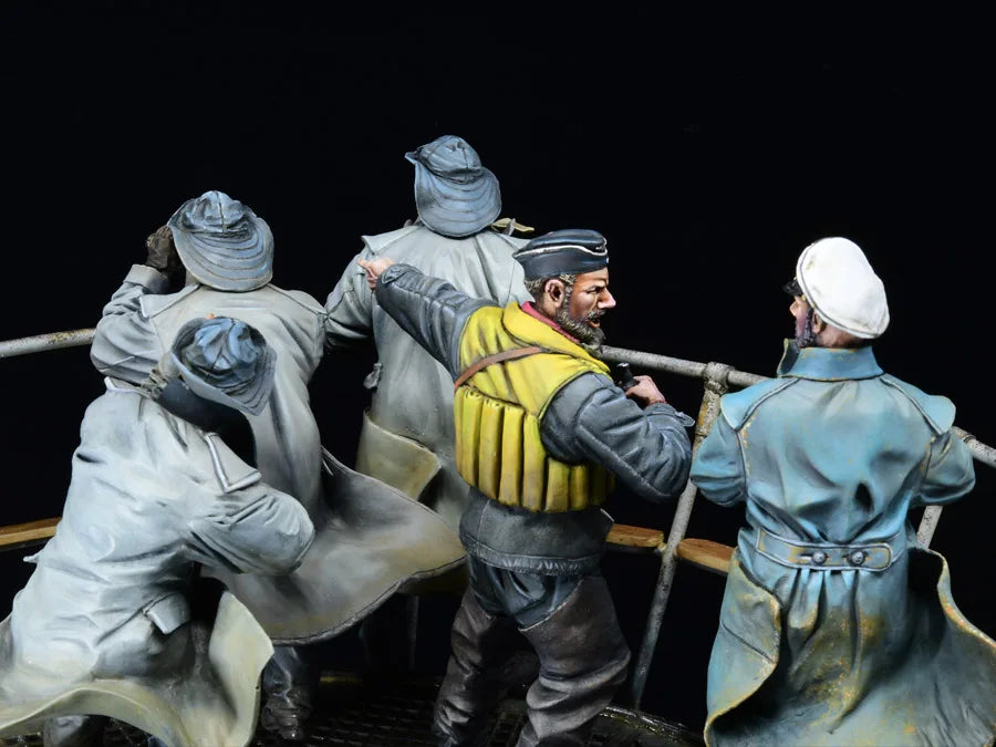 1/16 WWII Landing, 8 Figures, Resin Model Figure Kit, Unassembled and Unpainted