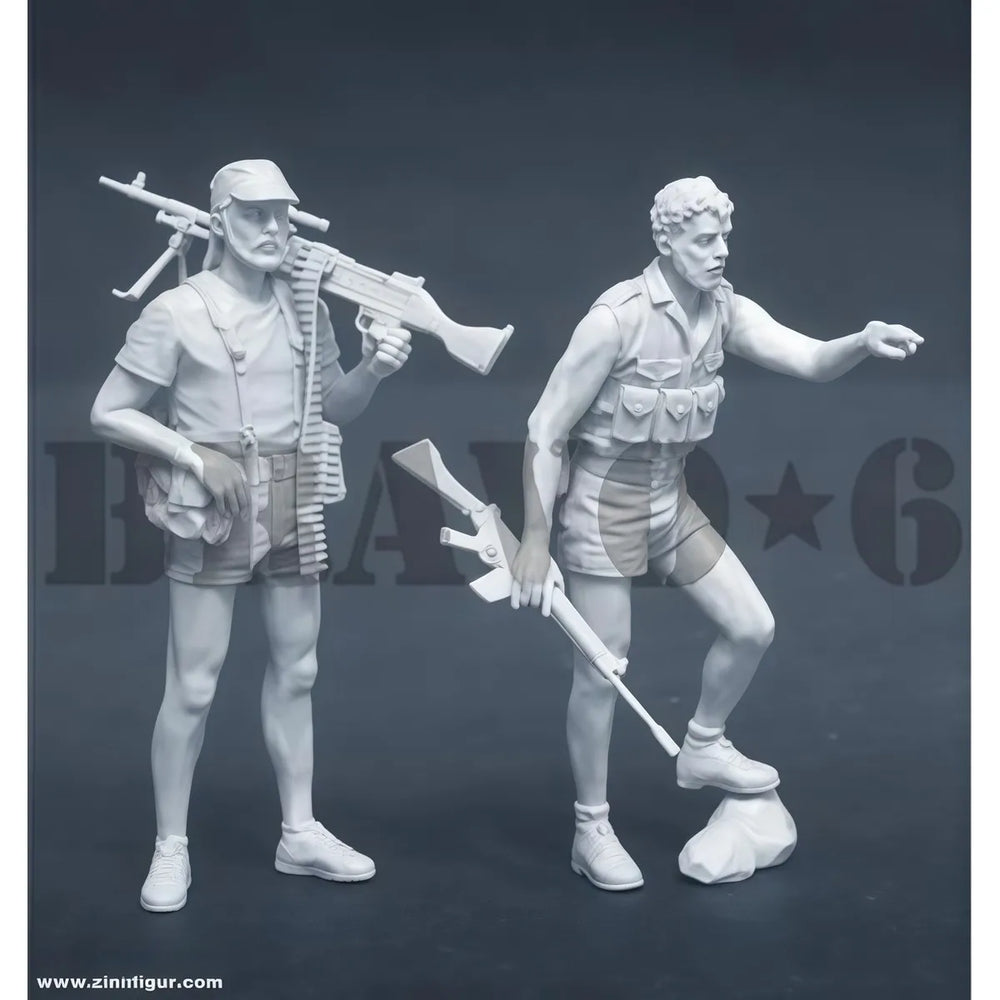 1/35 Modern Selous Scouts, 4 Figures, Resin Model Figure Kit, Unassembled and Unpainted