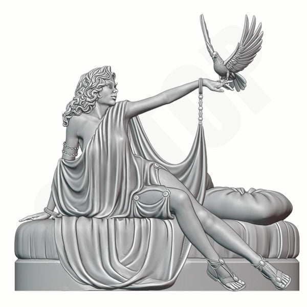 1/24 Aphrodite with Dove, Resin Model Figure Kit, Unassembled and Unpainted