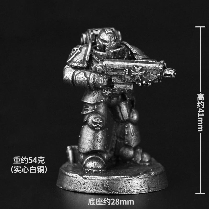 32mm Armored Sci-Fi Soldiers, 9 Figures, Resin Model Figure Kit, Sci-Fi Theme, Unassembled and Unpainted