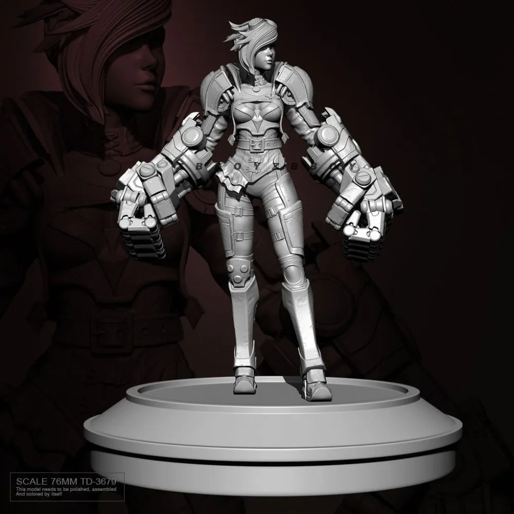 Modern Mechanized Armored Soldier, Resin Model Figure Kit, Unassembled and Unpainted