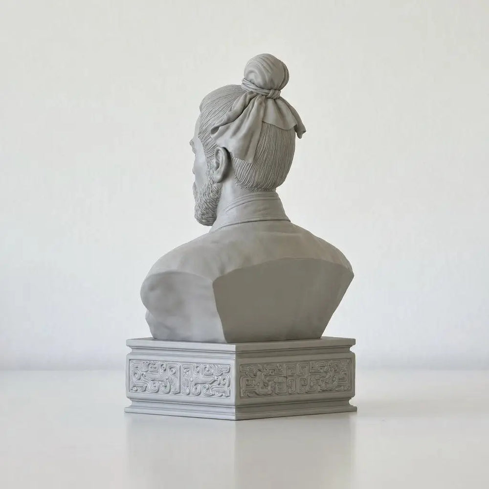 120mm Ancient Zou Yan Philosopher, Resin Model Bust Kit, Unassembled and Unpainted