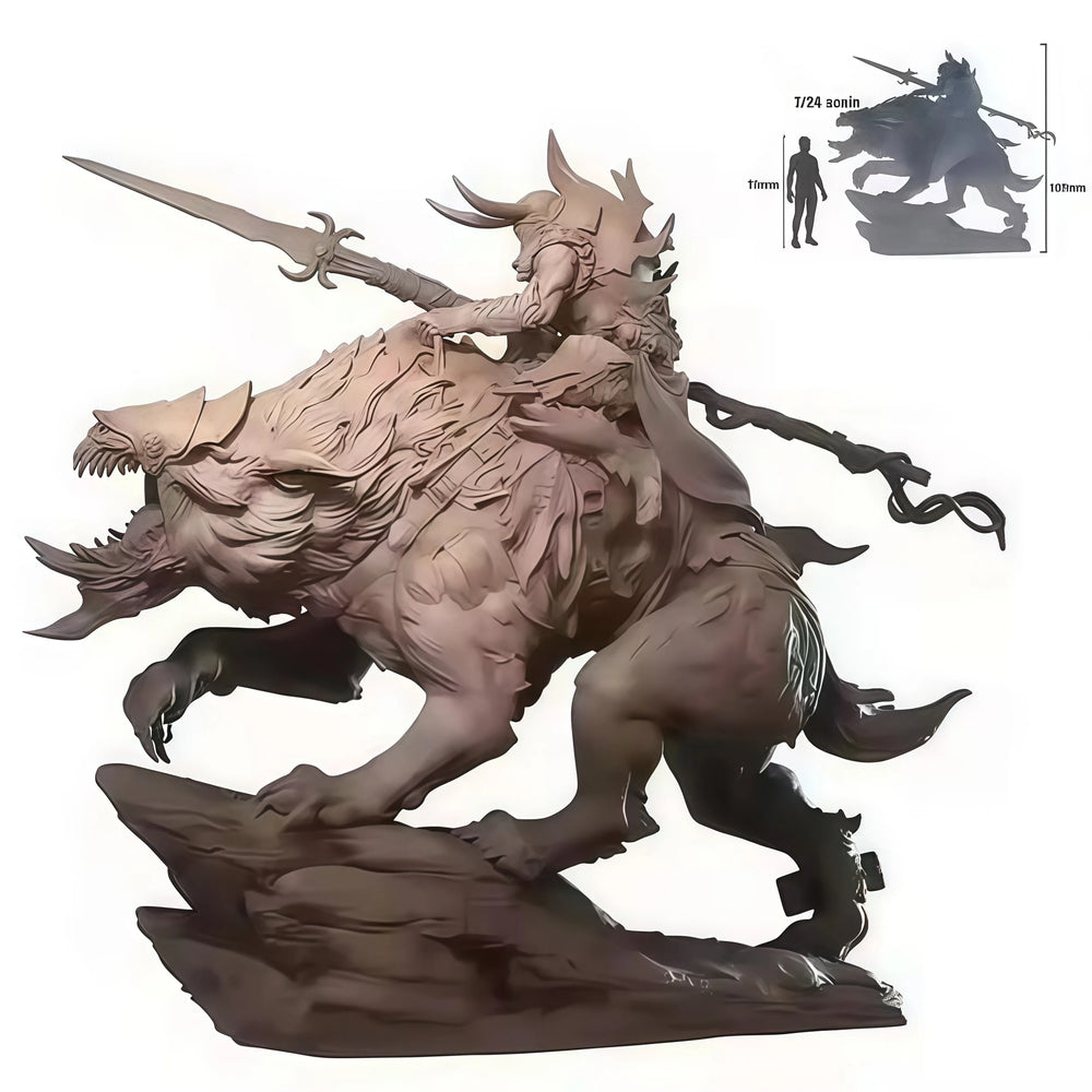 1/24 Orc Knight Warrior, Resin Model Figure Kit, Fantasy Theme, Unassembled and Unpainted