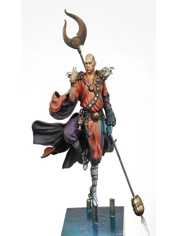 72mm Flying Monk, Resin Model Figure Kit, Fantasy Theme, Unassembled and Unpainted