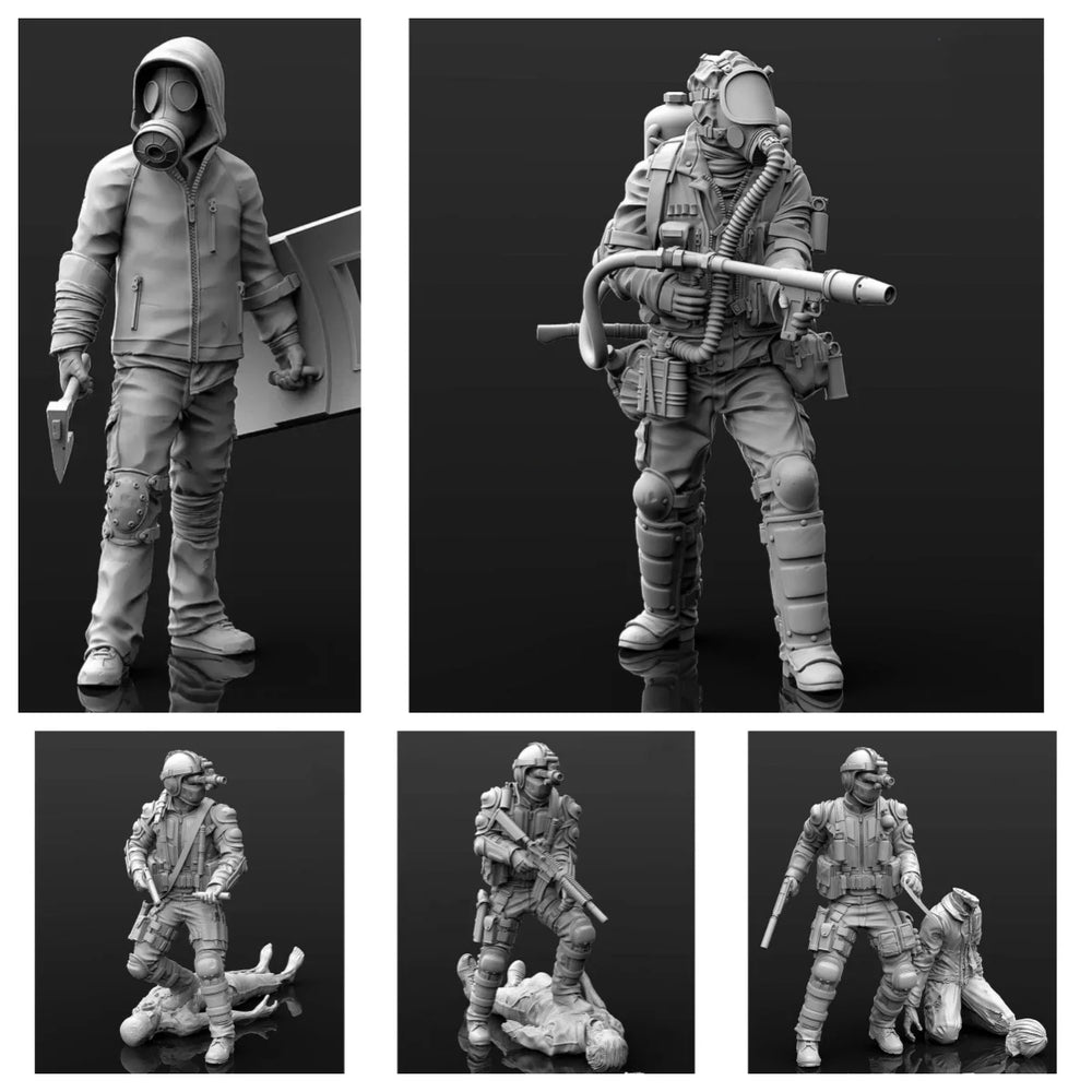 1/35 Modern Tactical Operator, Resin Model Figure Kit, Unassembled and Unpainted