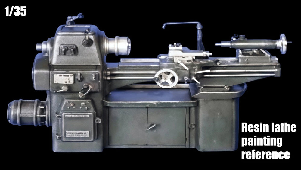 1/35 1/35 Precision Lathe Workshop Prop, Resin Model Accessory Kit, Historical Theme, Unpainted