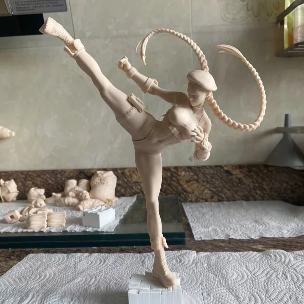 240mm Female Warrior, Resin Model Figure Kit, Fantasy Theme, Unassembled and Unpainted