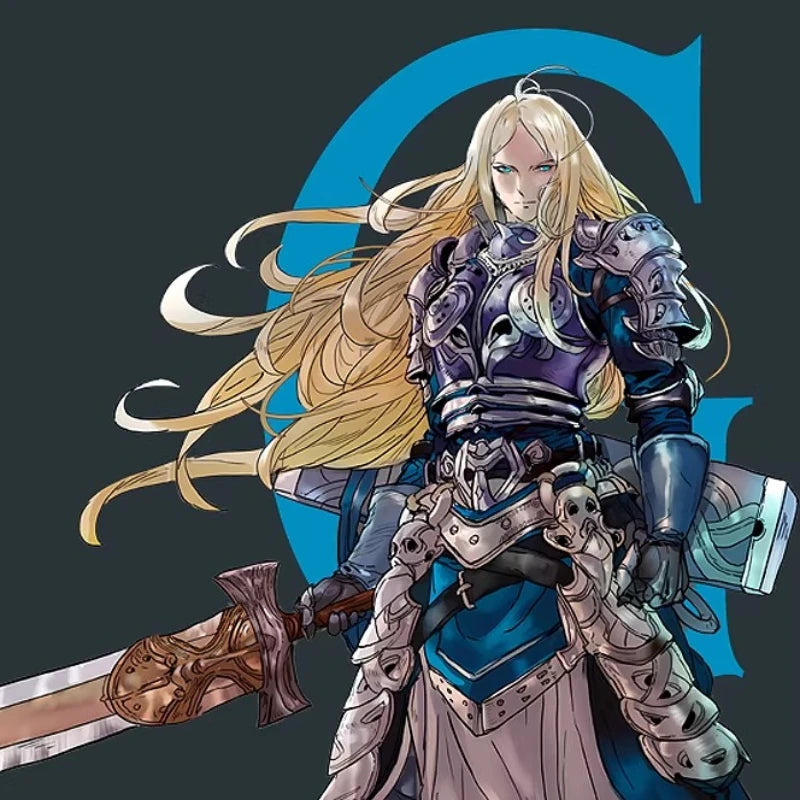 38mm Female Warrior Dual Curved Swords, Resin Model Figure Kit, Fantasy Theme, Unassembled and Unpainted