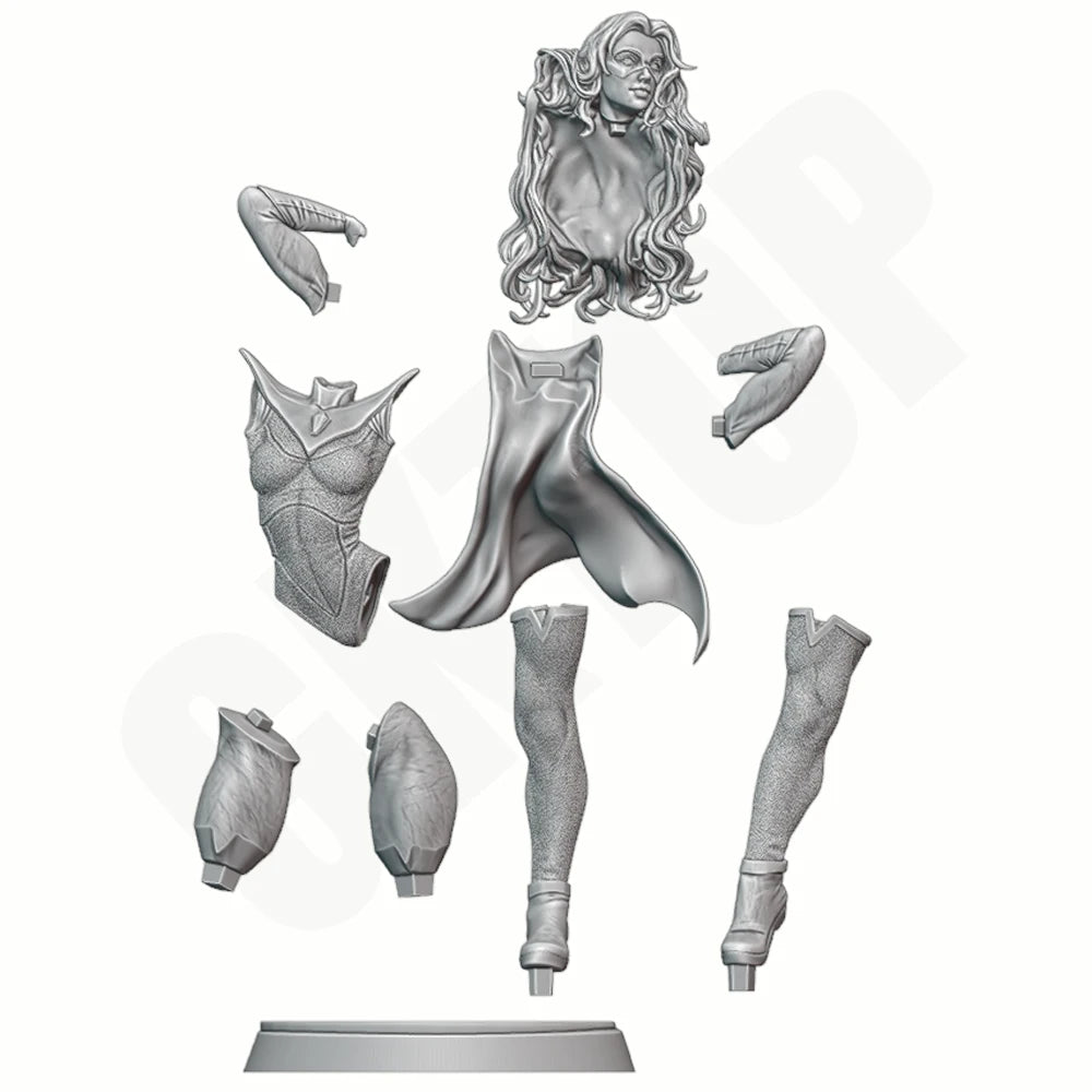 1/24 Pin-up Masked Warrior, Resin Model Figure Kit, Unassembled and Unpainted