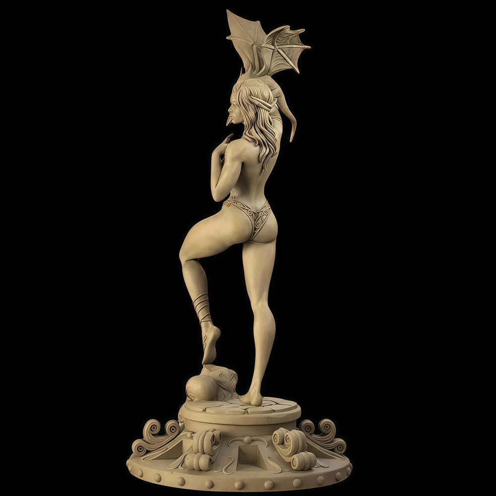 1/24 Female Dragon Trainer, Resin Model Figure Kit, Fantasy Theme, Unassembled and Unpainted