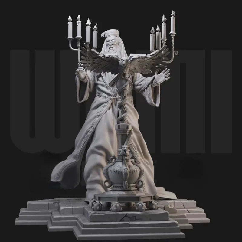 1/24 Old Magician Wizard, Resin Model Figure Kit, Fantasy Theme, Unassembled and Unpainted