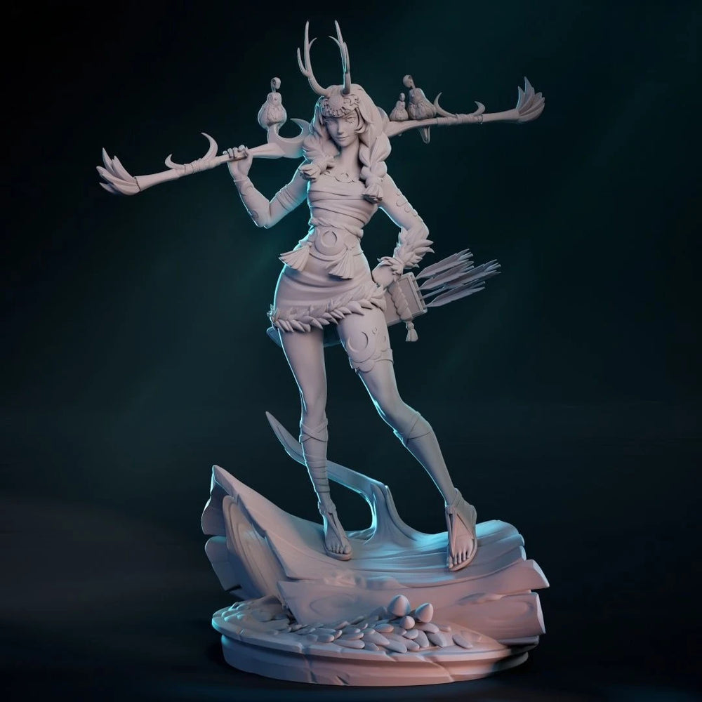 1/12 Artemis Demon Warrior, Resin Model Figure Kit, Fantasy Theme, Unassembled and Unpainted