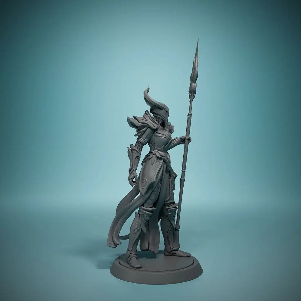 32mm Celestial Realm Guardians, 2 Figures, Resin Model Figure Kit, Fantasy Theme, Unassembled and Unpainted
