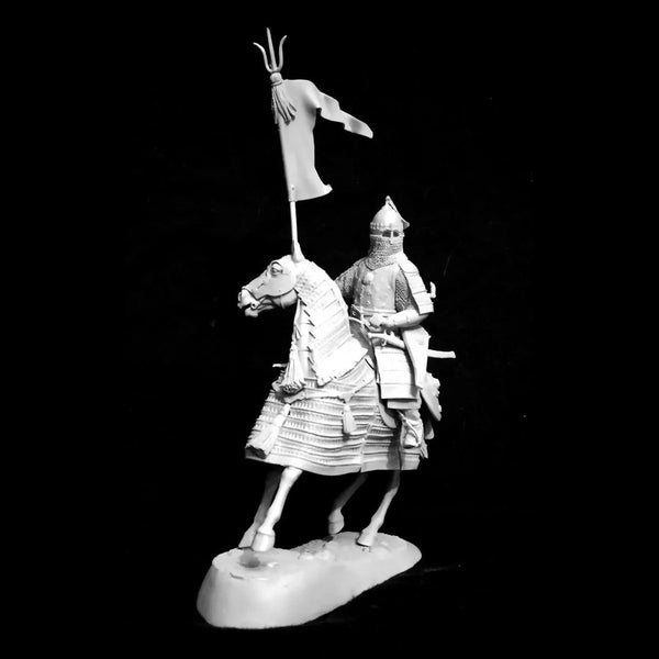 54mm Medieval Golden Horde Warrior, Resin Model Figure Kit, Unassembled and Unpainted