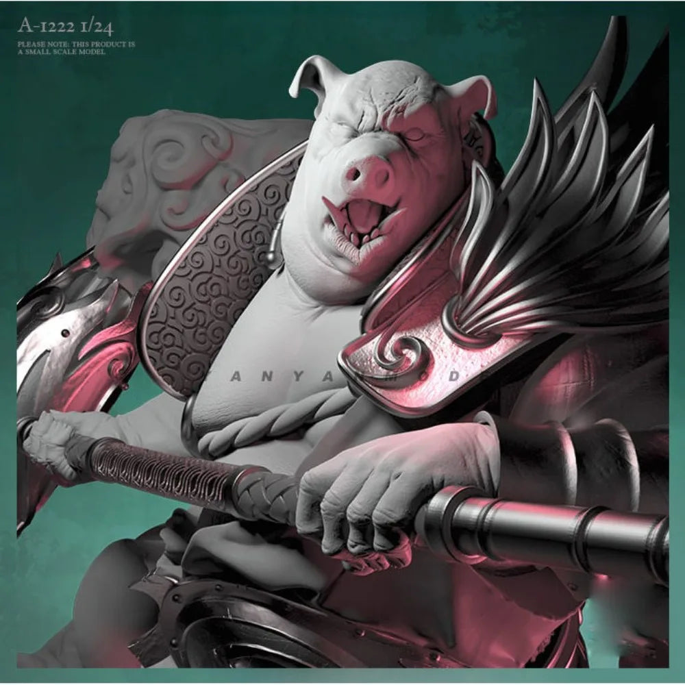 1/24 Marshal Tianpeng Pig Warriors, 3 Figures, Resin Model Figure Kit, Fantasy Theme, Unassembled and Unpainted