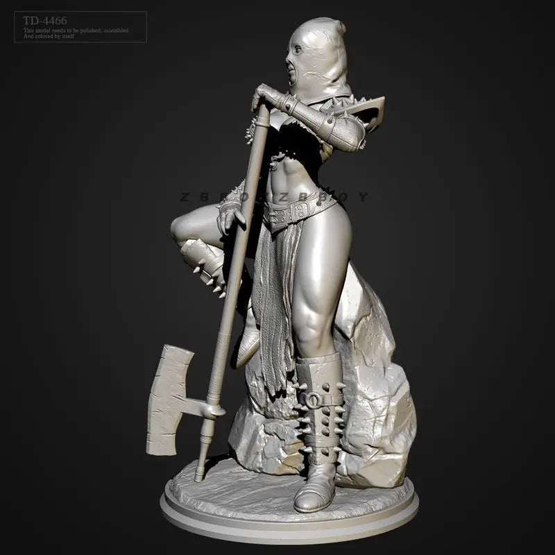 75mm Female Executioner, Resin Model Figure Kit, Fantasy Theme, Unassembled and Unpainted