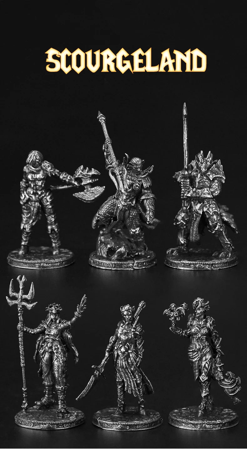 Warrior Miniatures, 8 Figures, Resin Model Figure Kit, Fantasy Theme, Unassembled and Unpainted