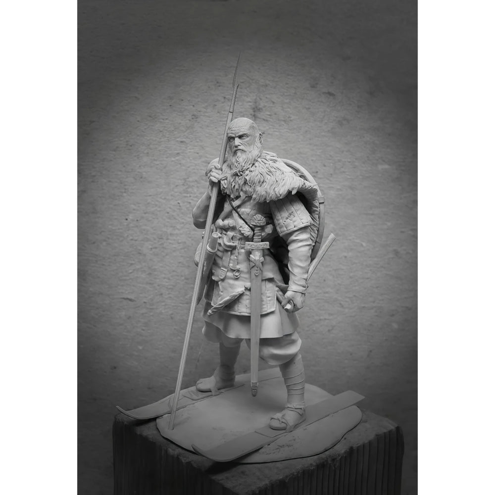75mm Napoleonic Scandinavian Skier, Resin Model Figure Kit, Unassembled and Unpainted