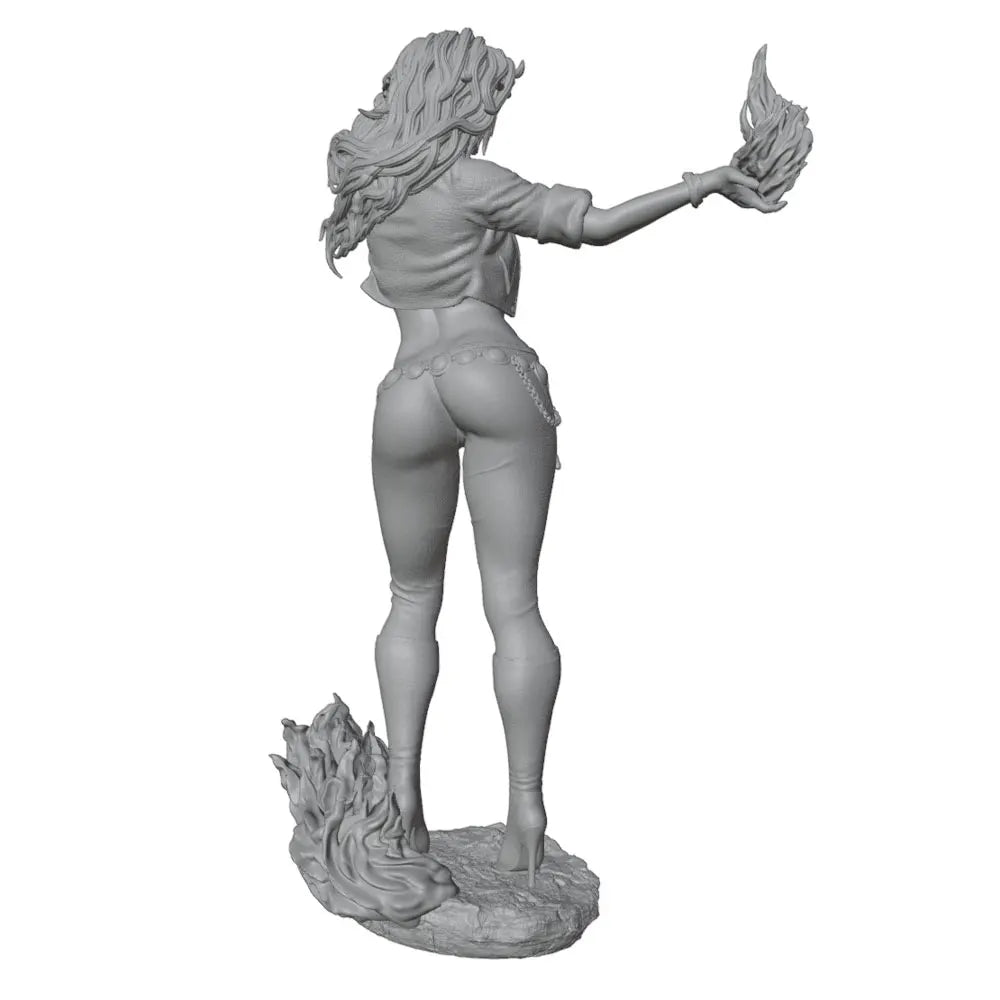 75mm Winged Sorceress, Resin Model Figure Kit, Fantasy Theme, Unassembled and Unpainted