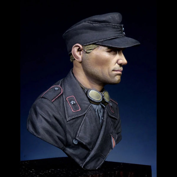 1/16 WWII German Panzertruppen, Resin Model Bust Kit, Unassembled and Unpainted