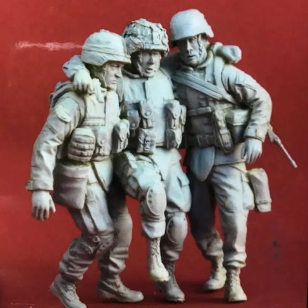 1/35 Modern US Tactical Soldiers, 3 Figures, Resin Model Figure Kit, Unassembled and Unpainted