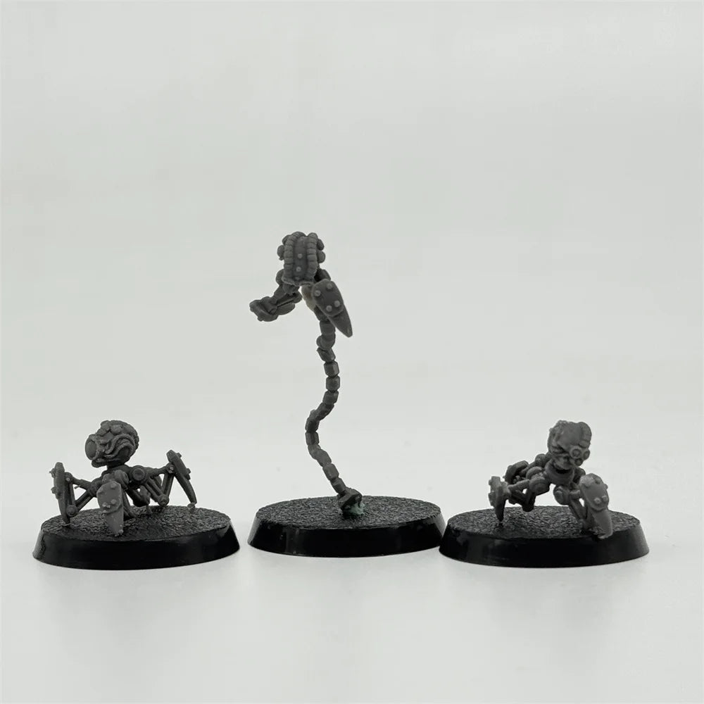 28mm Servo Bots, 25 Figures, Resin Model Figure Kit, Fantasy Theme, Unassembled and Unpainted