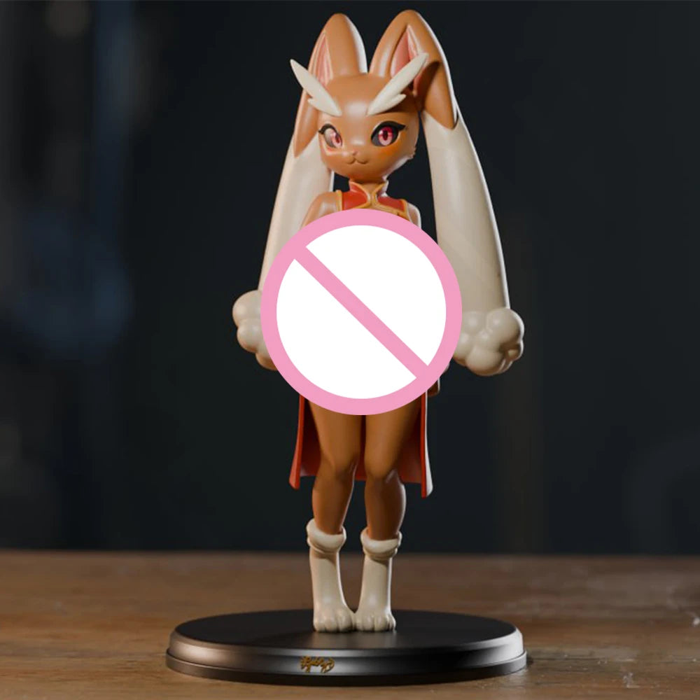 1/24 Anthropomorphic Rabbit Girl, Resin Model Figure Kit, Anime Theme, Unassembled and Unpainted