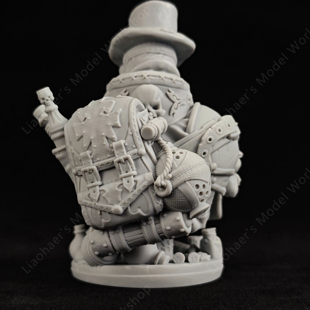 1/10 Plague Doctor, Resin Model Bust Kit, Fantasy Theme, Unassembled and Unpainted