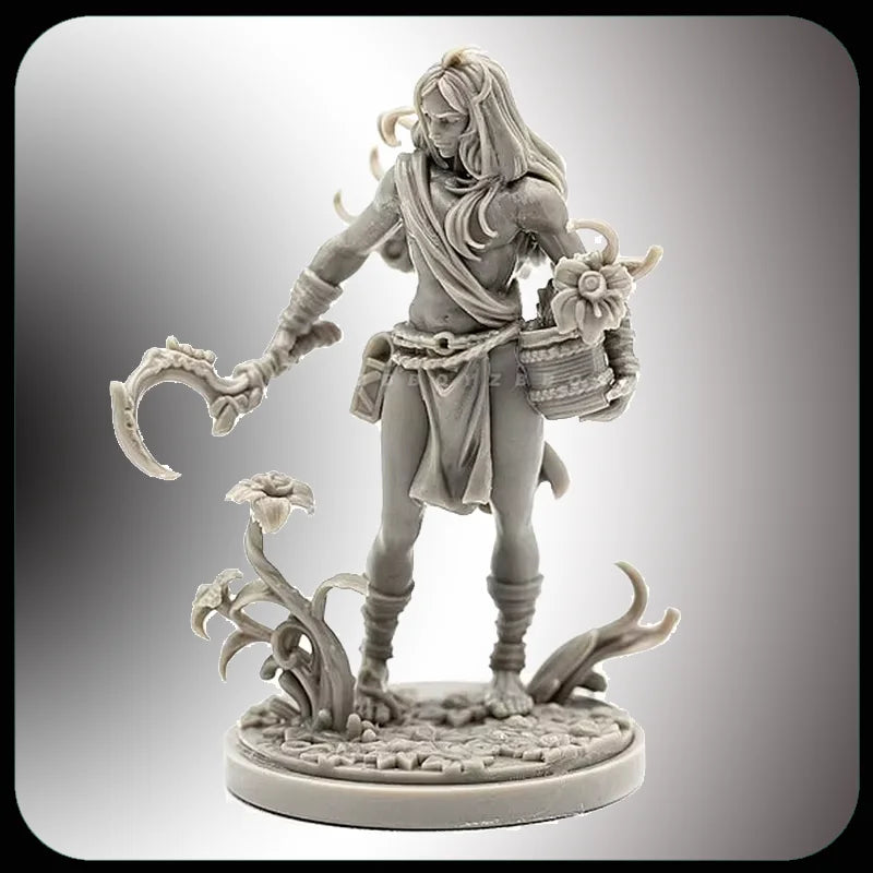 38mm Warrior Princess, Resin Model Figure Kit, Fantasy Theme, Unassembled and Unpainted
