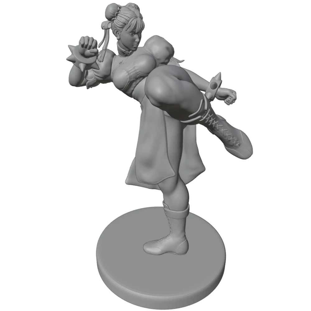 1/24 Girl with Rifle, Resin Model Figure Kit, Anime Theme, Unassembled and Unpainted