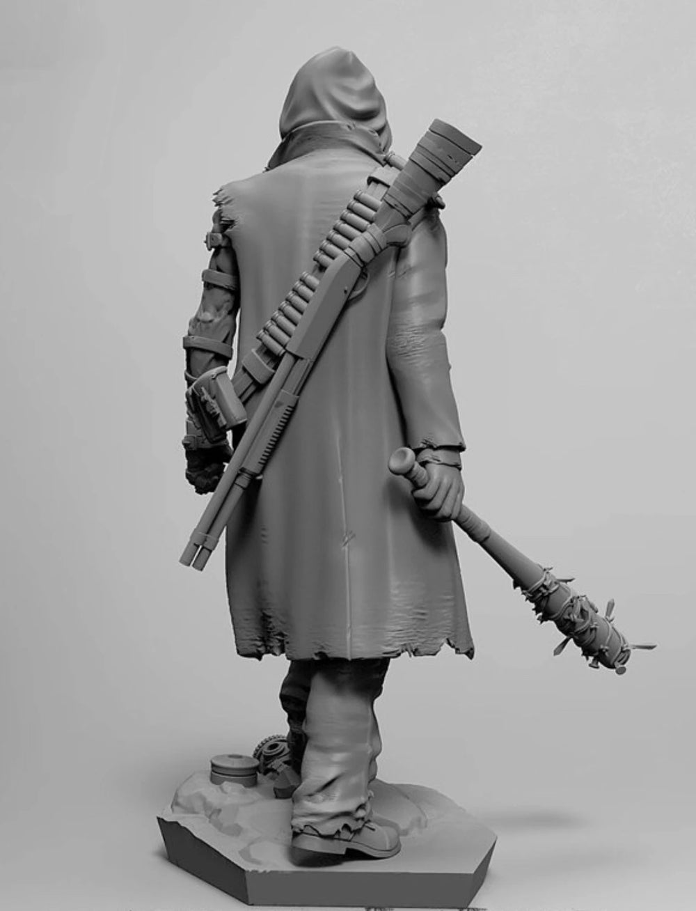 1/35 Modern Post-Apocalyptic Survivor Warrior, Resin Model Figure Kit, Unassembled and Unpainted
